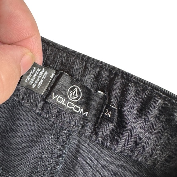 NWT Volcom So Chickie High Rise Chino Pants Womens 24 Work Casual preppy - Picture 10 of 16